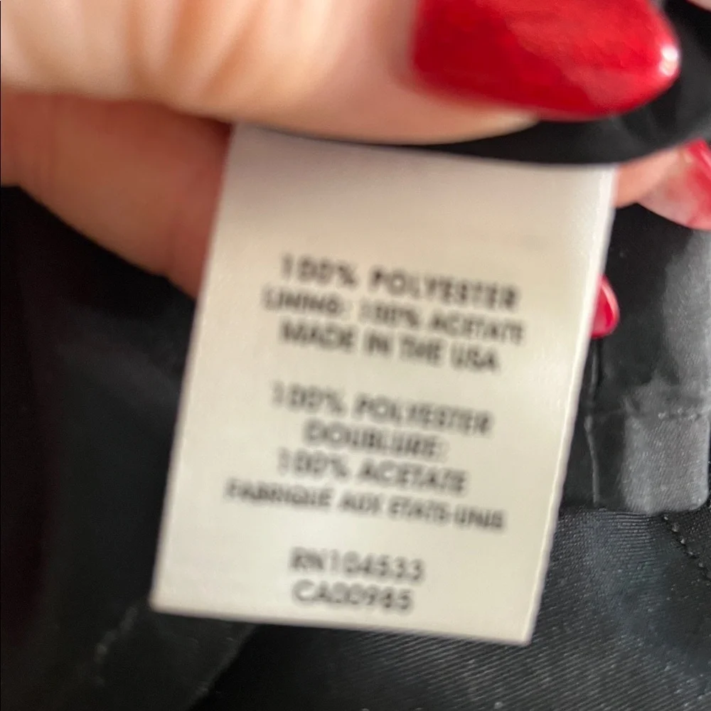 Nanette Lepore Lightly Pleated Skirt Black Lined Size 8